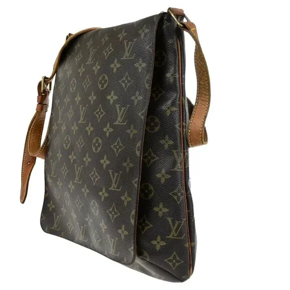 LOUIS VUITTON Musette Shoulder Bag Monogram Leather Brown France M51256 31SJ562